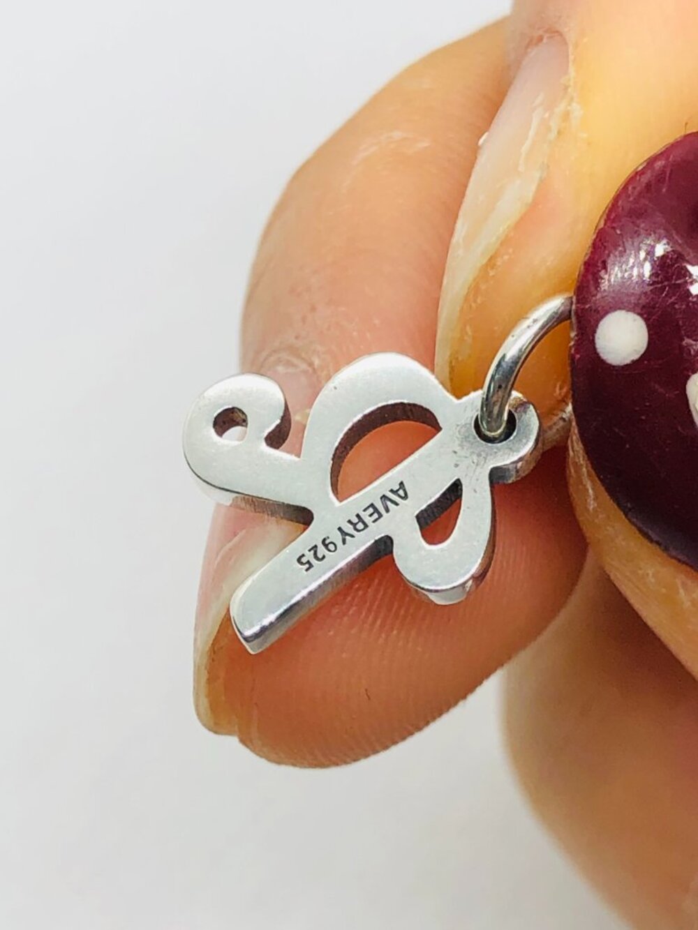 James Avery Script Initial R Charm - Picture 3 of 4